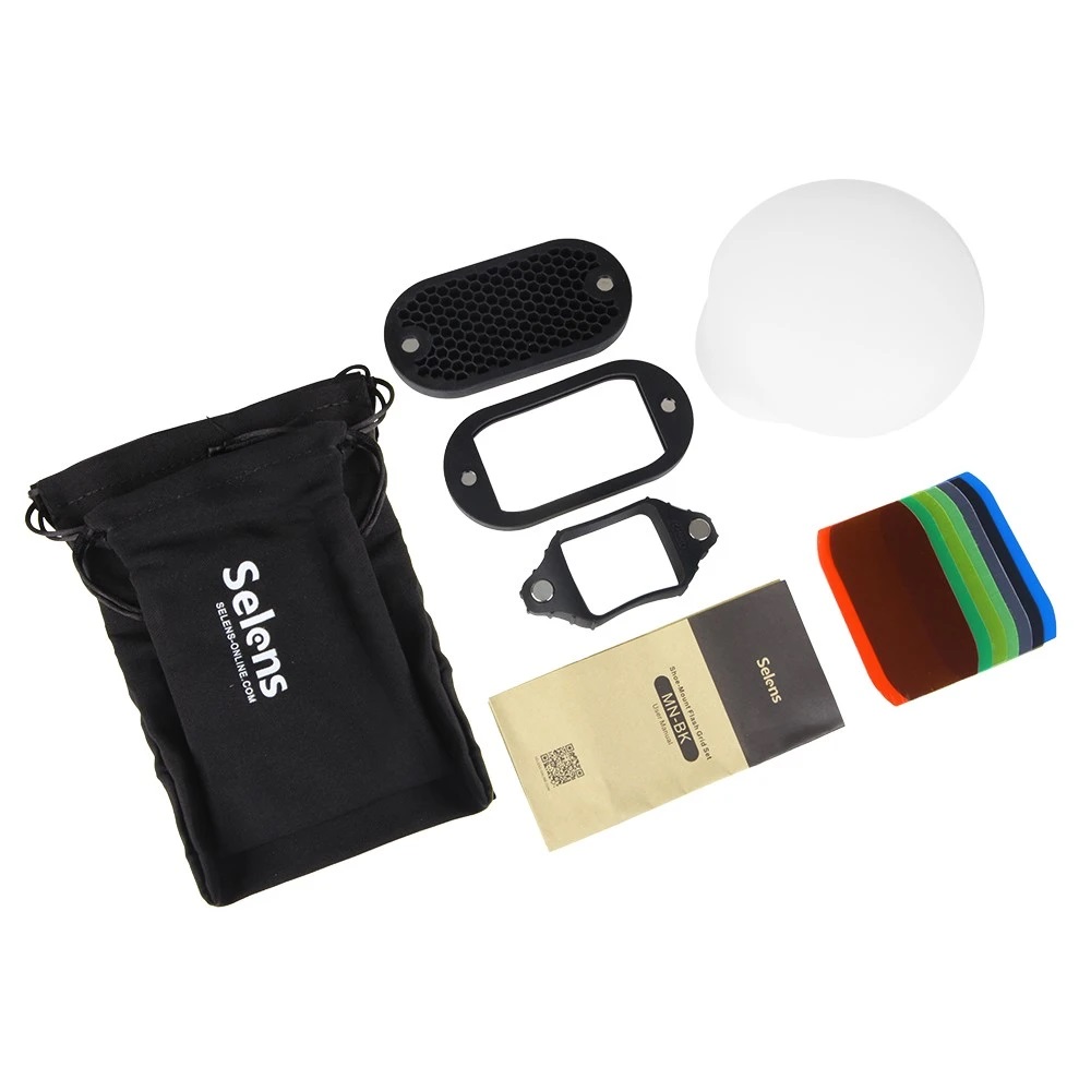Snoot Flash Modifier - Selens 7 filtros de cores grades