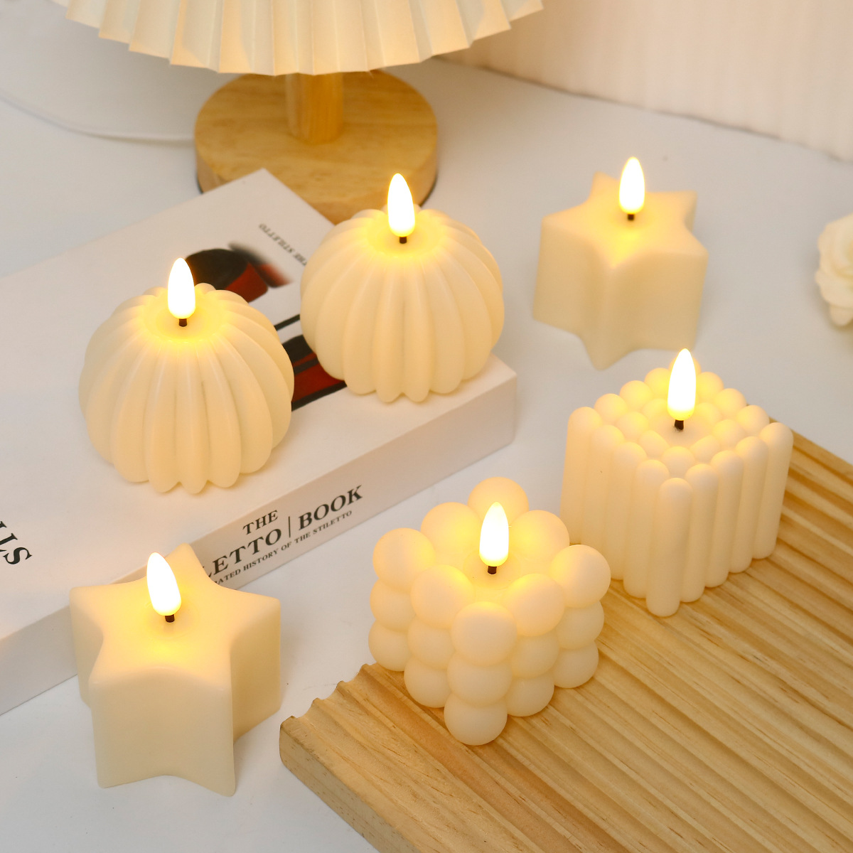 Photography Of Lighting - Cubo de Vela LED para Casamento,