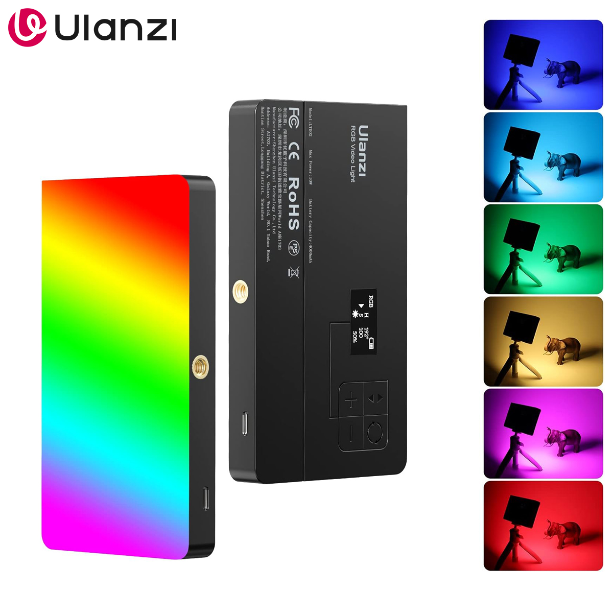 Torjim Rgb Photography Video Lighting - Luz de Vídeo RGB ULANZI LT002,