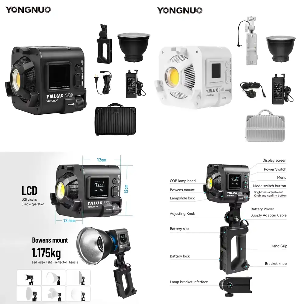Photography Of Lighting - YONGNUO YNLUX100 100W 3200K-5600K Luz de