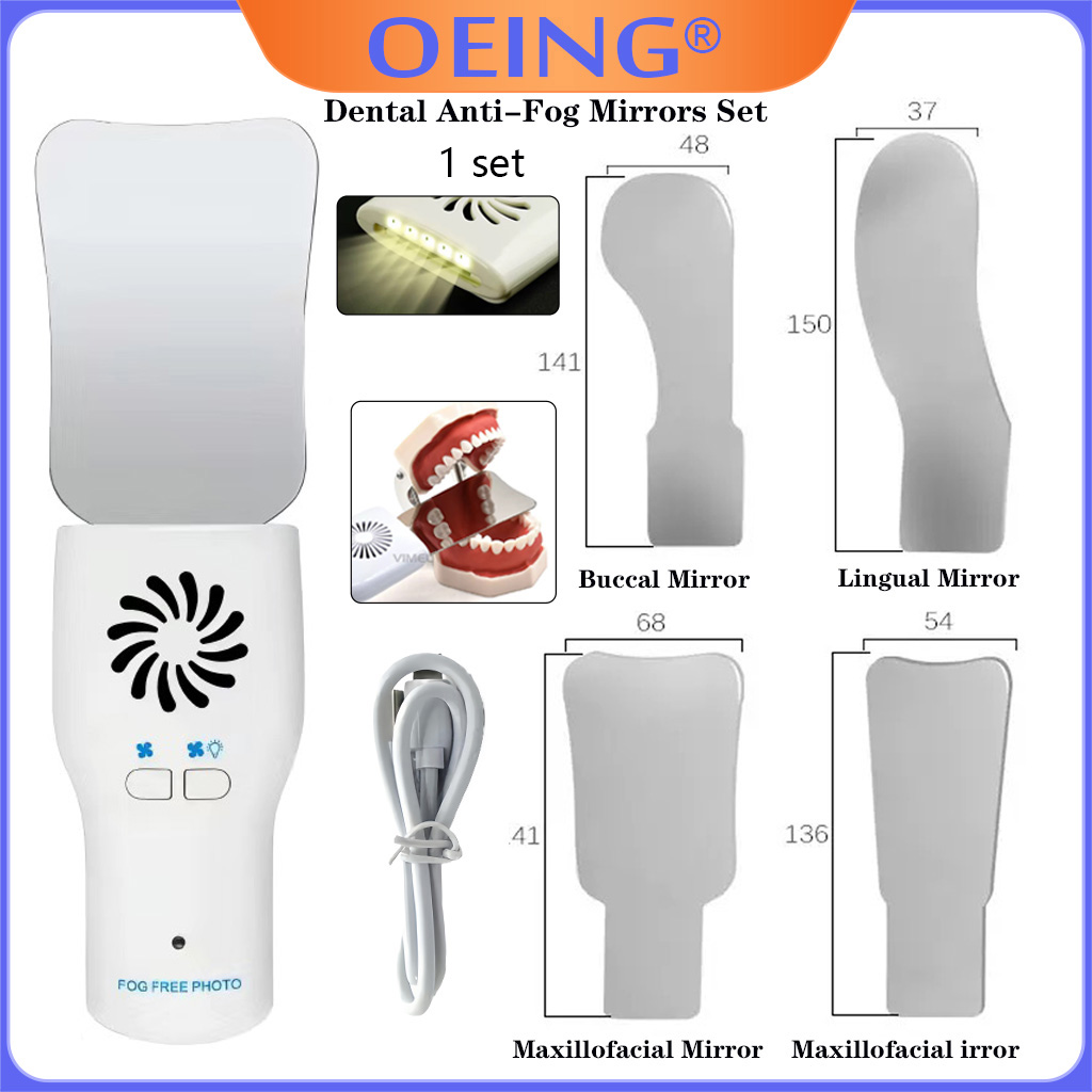 Photography Lighting Set - Ag dental anti-nevoeiro espelhos conjunto nevoeiro