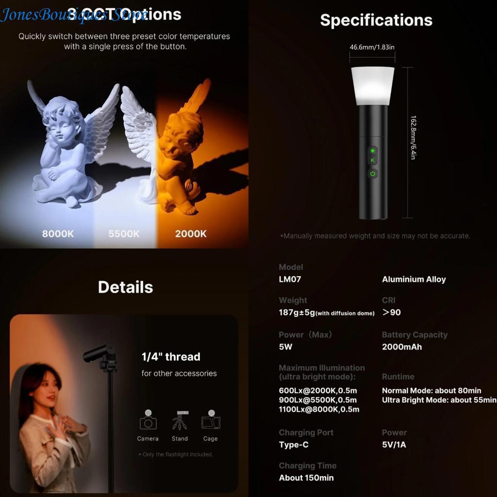 Photography Using Lighting - LM07 Videografia lanterna fotografia temperatura cor