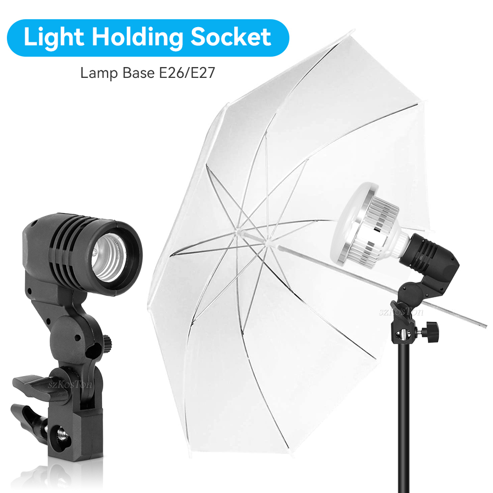 Photography Lighting With Umbrella - Suporte de lâmpada de cabeça única