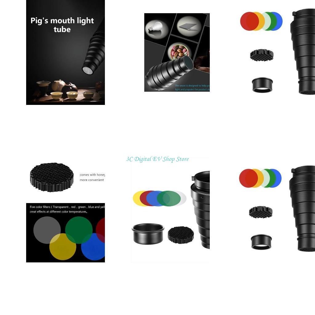 Photography Using Lighting - E74D 1Set Photography Snoot Set melhora