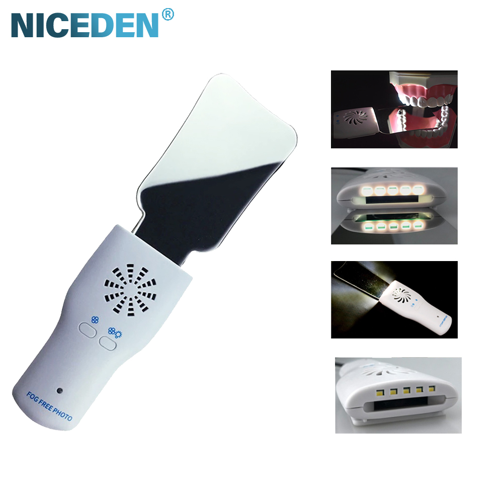 Photography Lighting Kit - Conjunto de espelho dental antiembaçante, refletor