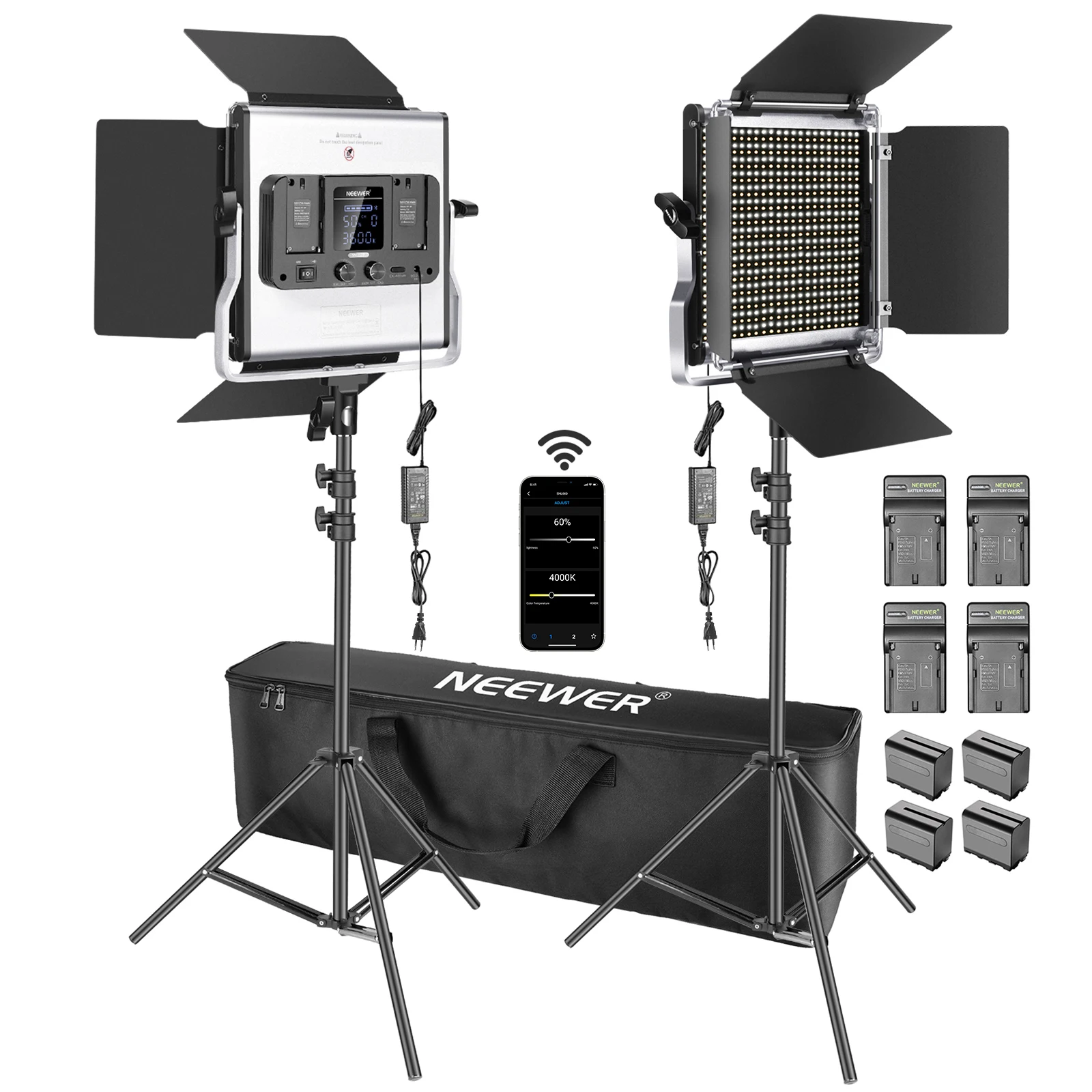 Photography Lighting Kit Neewer - Neewer 2 Pacotes de Luz de