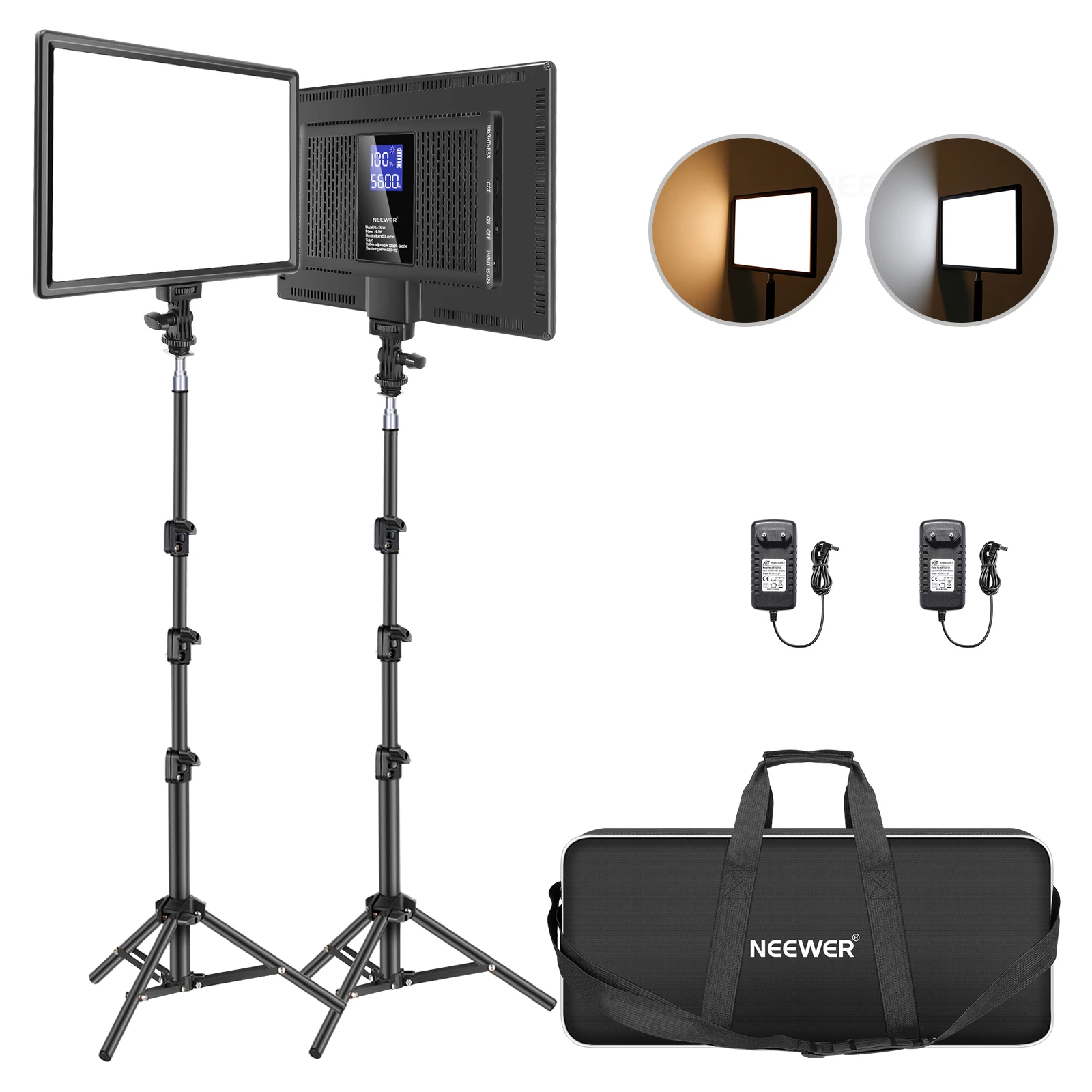 Photography Lighting Kit Neewer - Kit de Fotografia com Painel de
