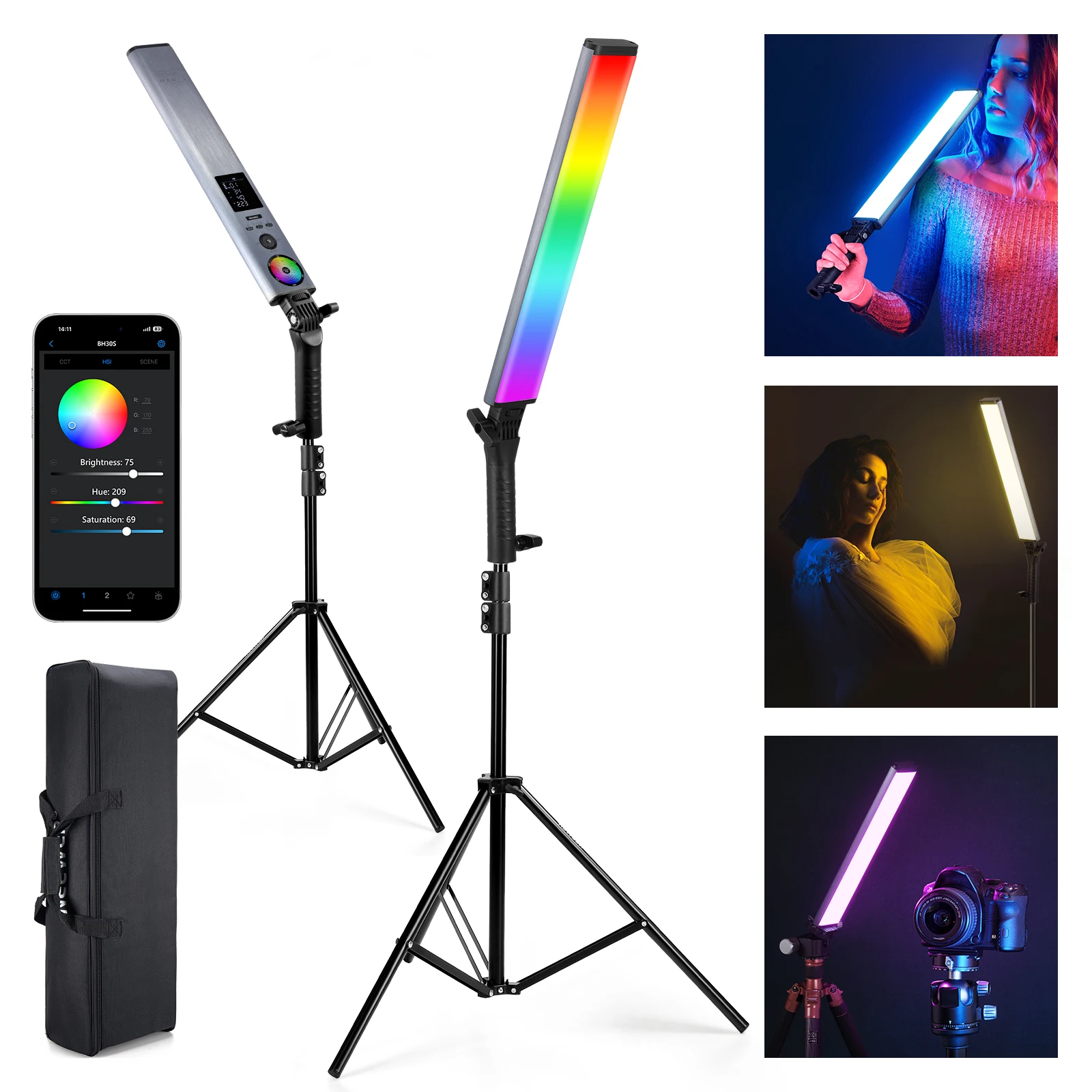Photography Lighting Kit Neewer - NEEWER Bastão de Luz LED RGB