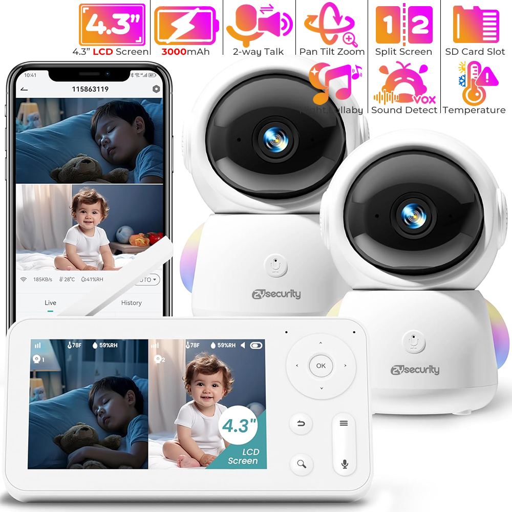 Torjim Rgb Photography Video Lighting - Monitor de bebê 2K com 2