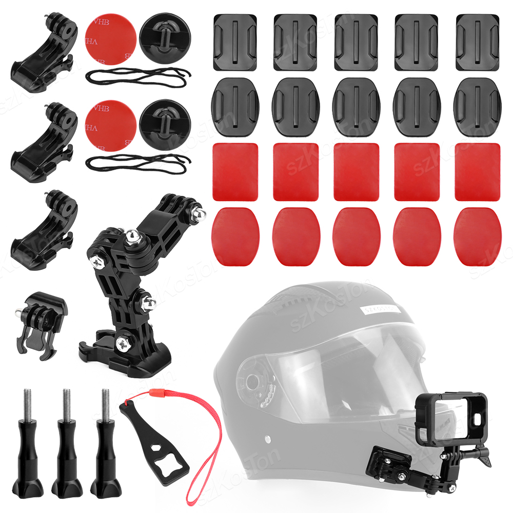 Gopro Action Camera Hero 11 Black - Kits de montagem de queixo para