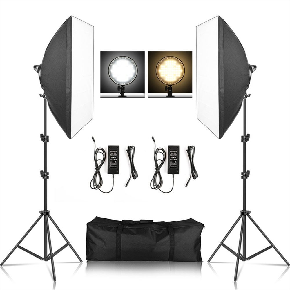 Photography Lighting Kit - Softbox luz fotografia kit foto 2m