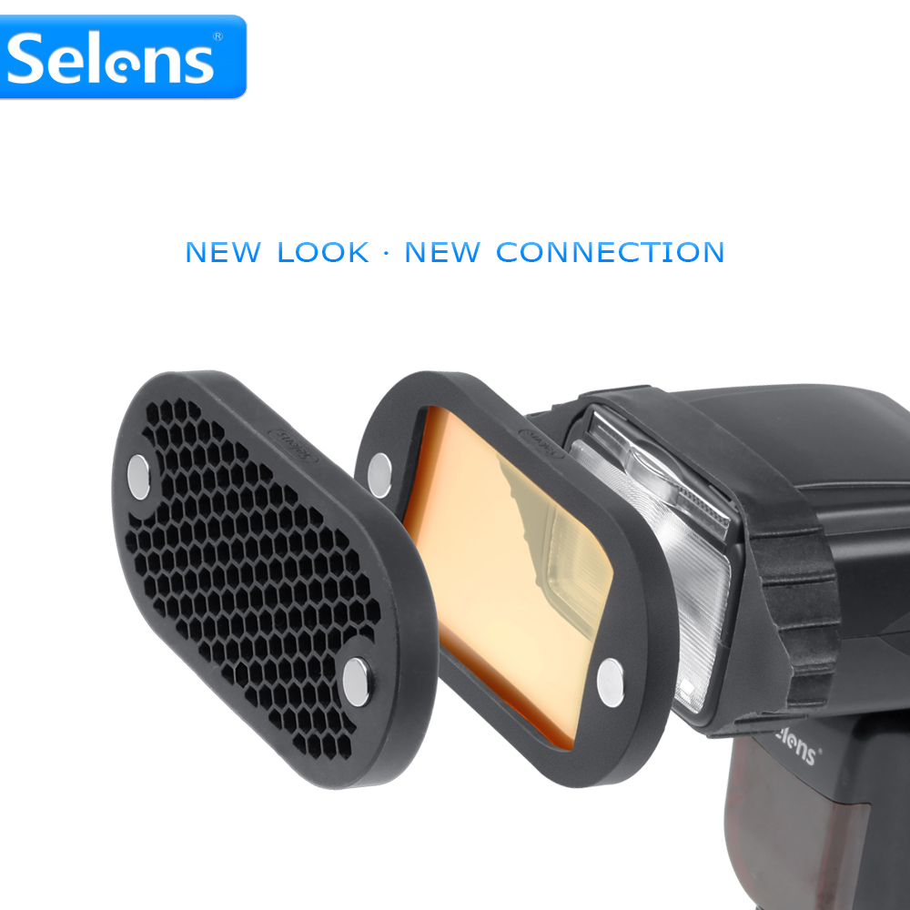 Selens 7 filtros de cores grad - Snoot Flash Modifier avaliação e preço