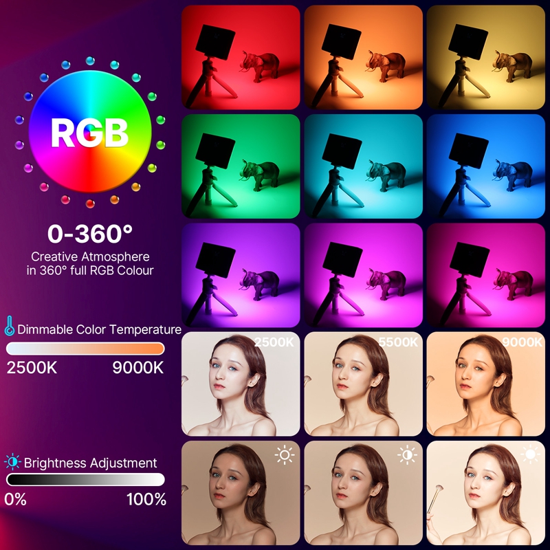 Luz de Vídeo RGB ULANZI LT002, - Torjim Rgb Photography Video Lighting avaliação e preço