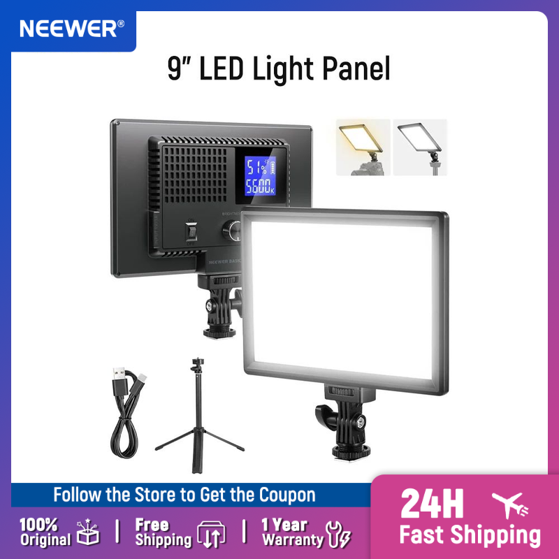 Painel de Luz LED NEEWER Basic - Photography Lighting Kit Neewer avaliação e preço