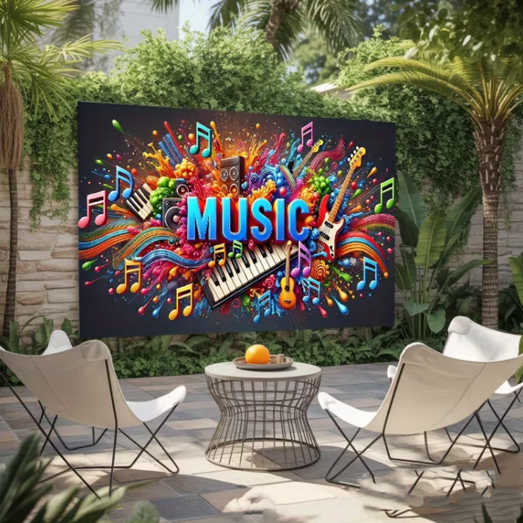Fundo Vibrante com Tema Musica - Photography Lighting And Backdrop avaliação e preço