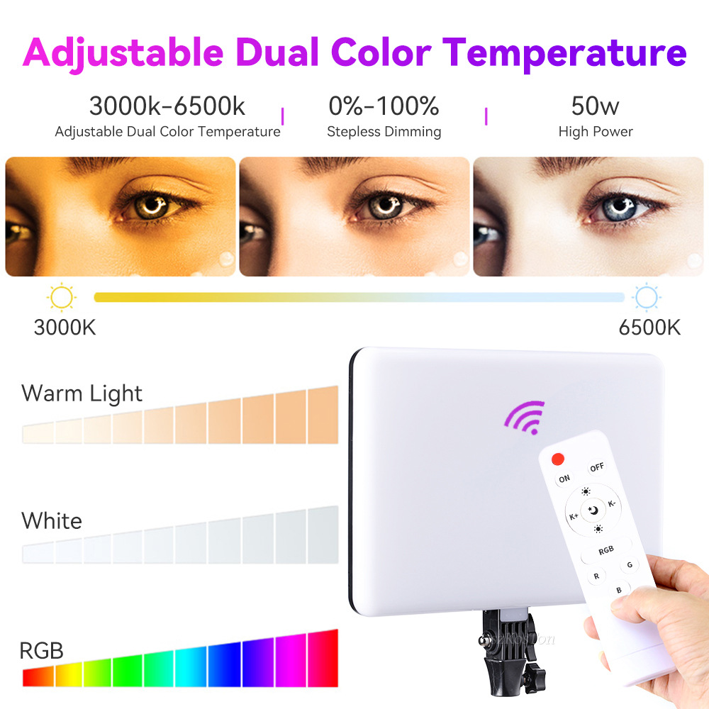 Luz de vídeo led rgb 14 '', co - Torjim Rgb Photography Video Lighting avaliação e preço