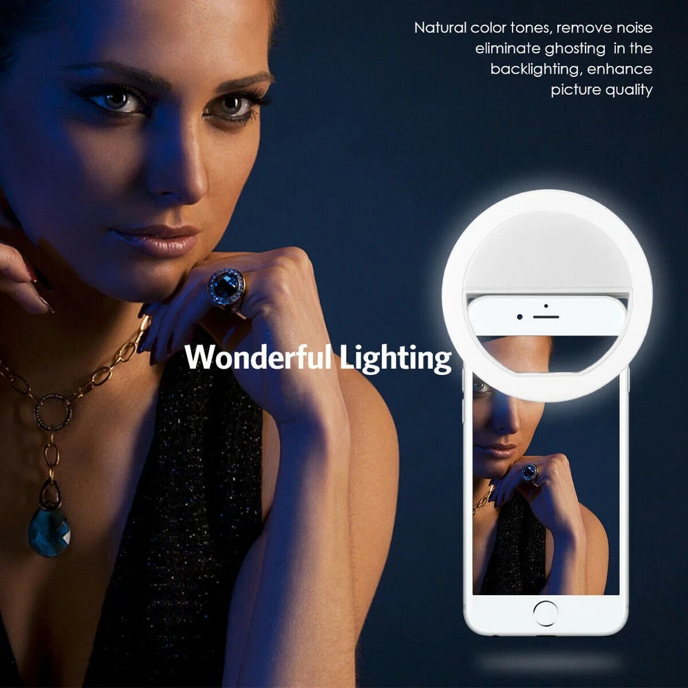 USB recarregável LED Selfie Ri - Photography Lighting Overhead avaliação e preço