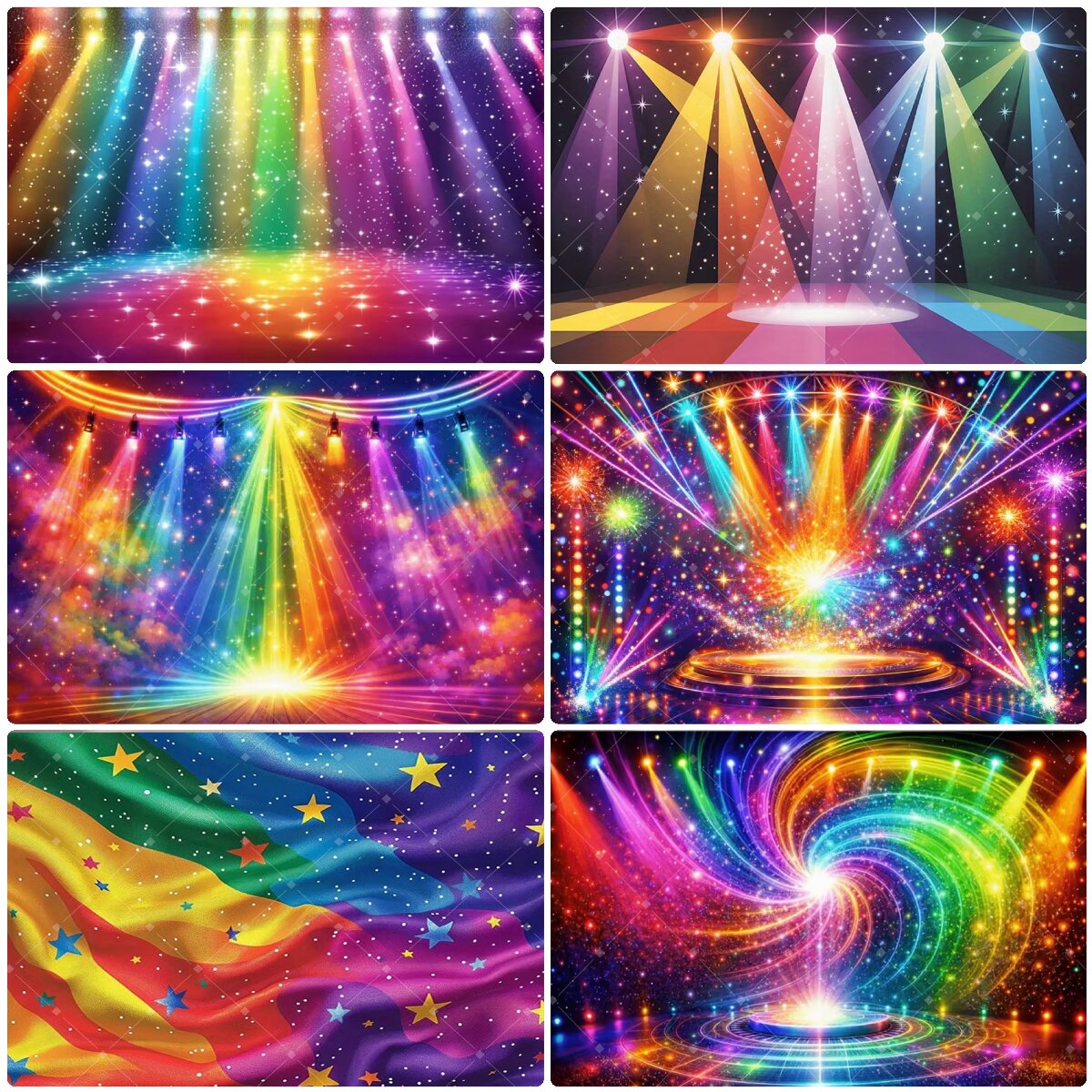 Fundo de Luz de Palco Colorido - Photography Lighting And Backdrop avaliação e preço