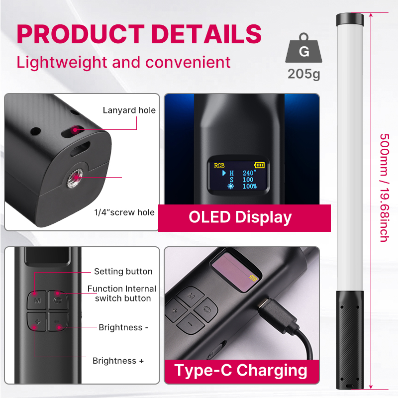 Ulanzi VL119 portátil RGB colo - Torjim Rgb Photography Video Lighting avaliação e preço