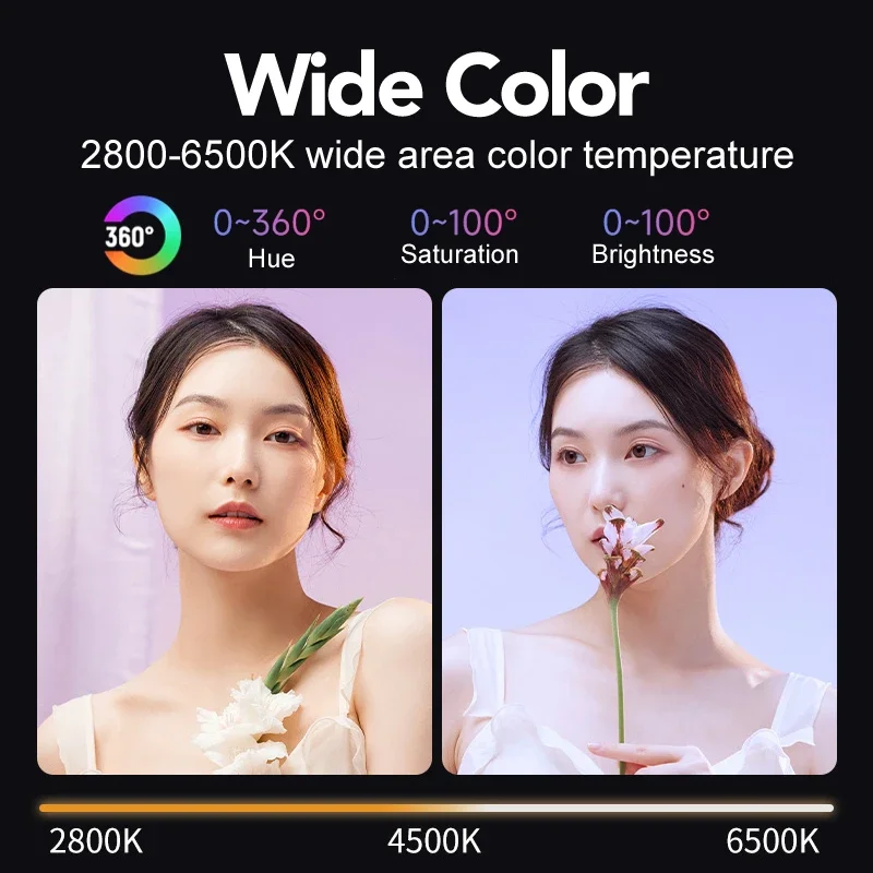 Luz de vídeo RGB portátil LED  - Torjim Rgb Photography Video Lighting avaliação e preço