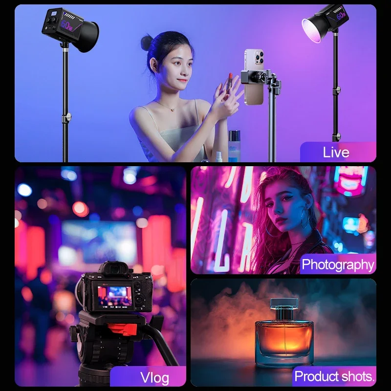 Luz de vídeo RGB portátil LED  - Torjim Rgb Photography Video Lighting avaliação e preço