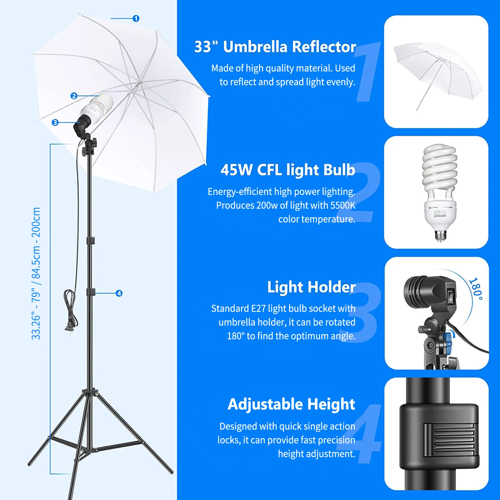 Kit de Iluminação para Fotogra - Photography Lighting Kit Neewer avaliação e preço