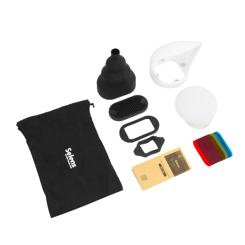 Selens kit de acessórios de fl - Snoot Flash Modifier avaliação e preço