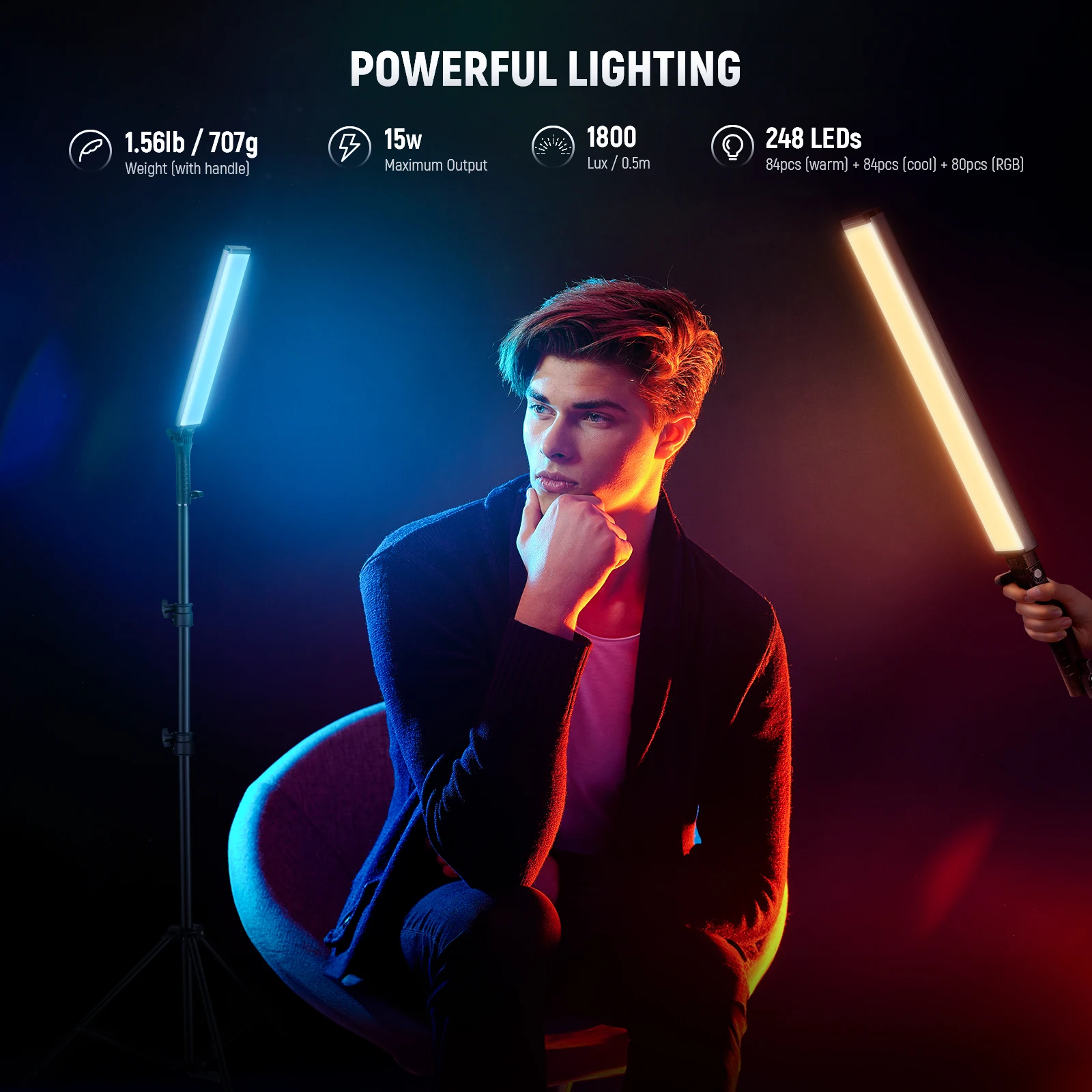 NEEWER Bastão de Luz LED RGB I - Photography Lighting Kit Neewer avaliação e preço