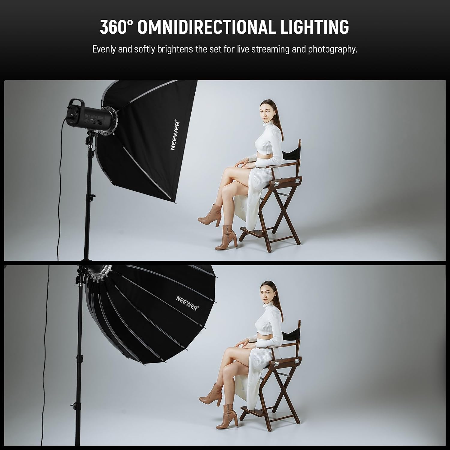 Softbox Parabólico com Montage - Photography Lighting Kit avaliação e preço