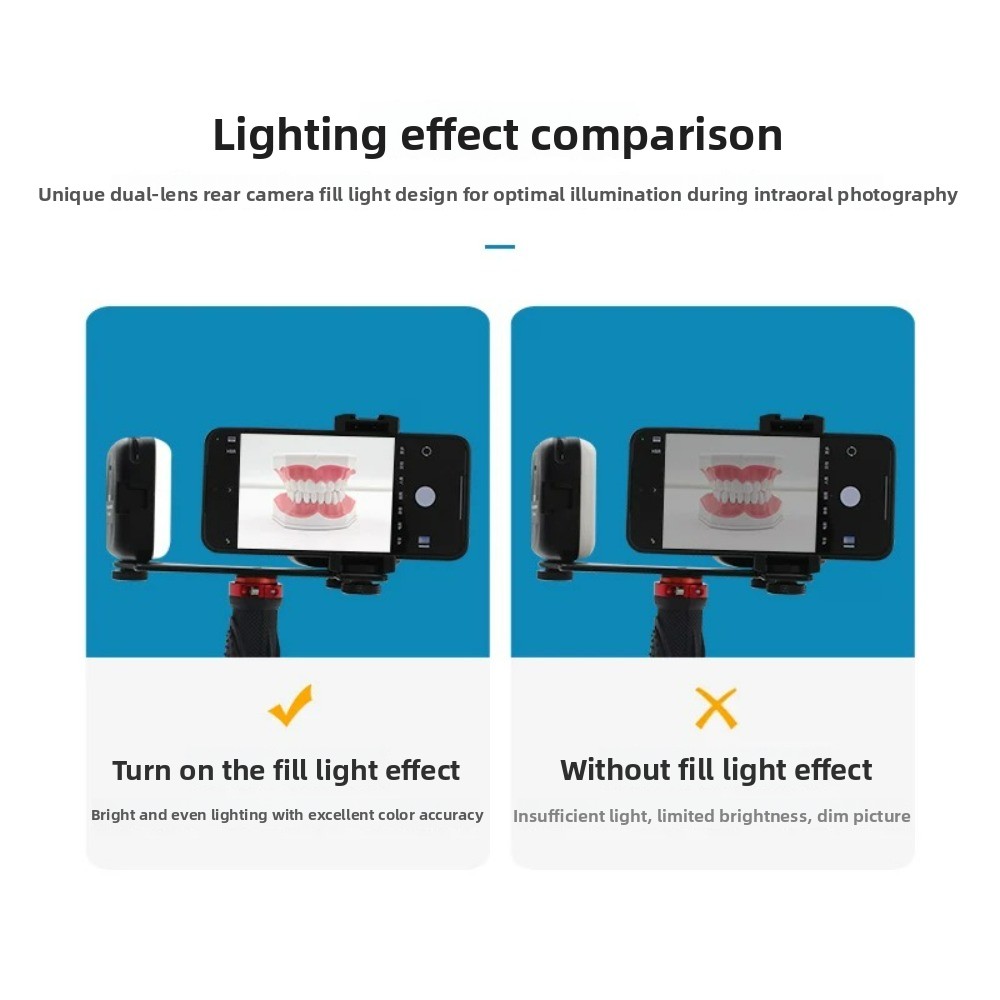 Luz de fotografia dentária, fl - Photography Lighting Kit avaliação e preço