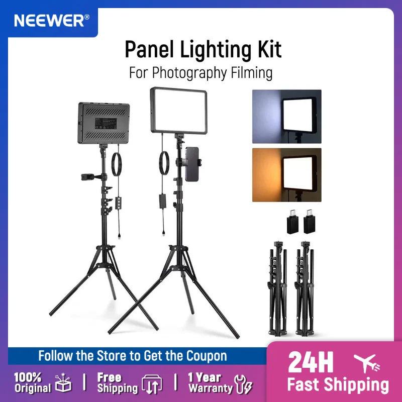 NEEWER BASICS Kit de iluminaçã - Photography Lighting Kit Neewer avaliação e preço